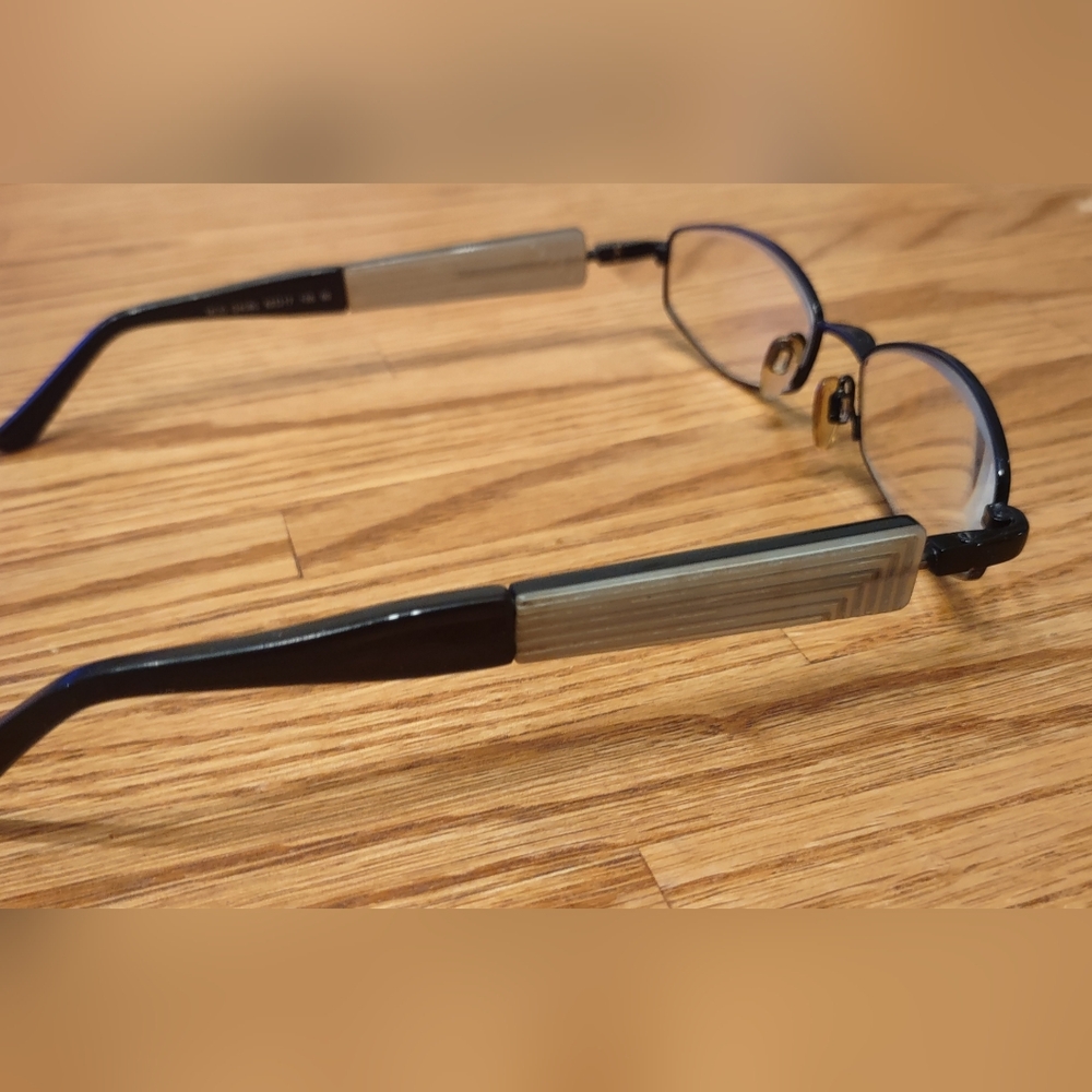 Stylish Black Rectangular Glasses 2 Interchangeab… - image 3